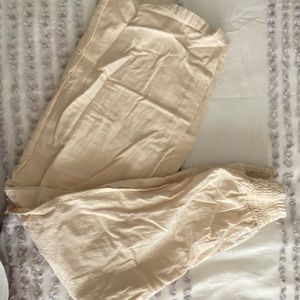 Tan Beach Wide Pants